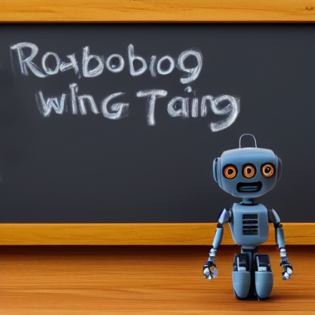 What the writing means, we don't know, but Stable Diffusion created this from the prompt: &quot;a robot writing on a chalkboard&quot;, Apr 2023